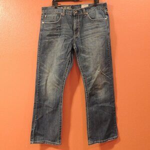 T K Axel Jeans Men 38x32 Wilcott Vintage Boot Cut Pockets Denim Blue Jeans